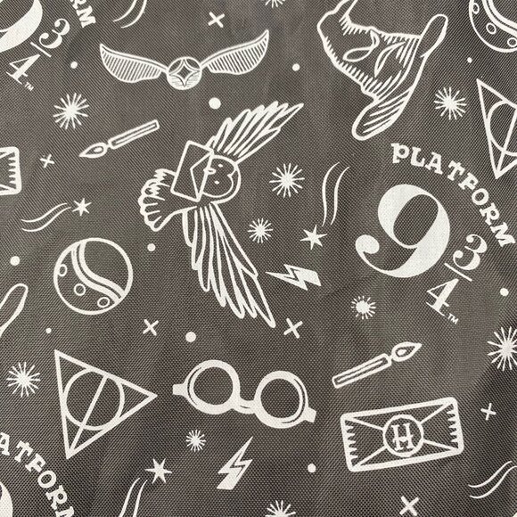 Build-A-Bear Harry Potter Black Gold Drawstring Bag Backpack Cinch Sack 17"x13" - Picture 5 of 8